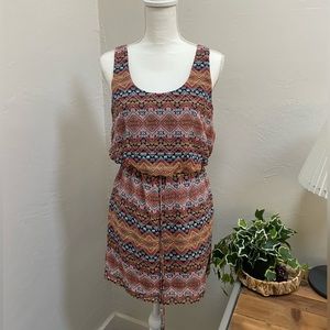 Colorful Aztec Print‎ Mini Dress